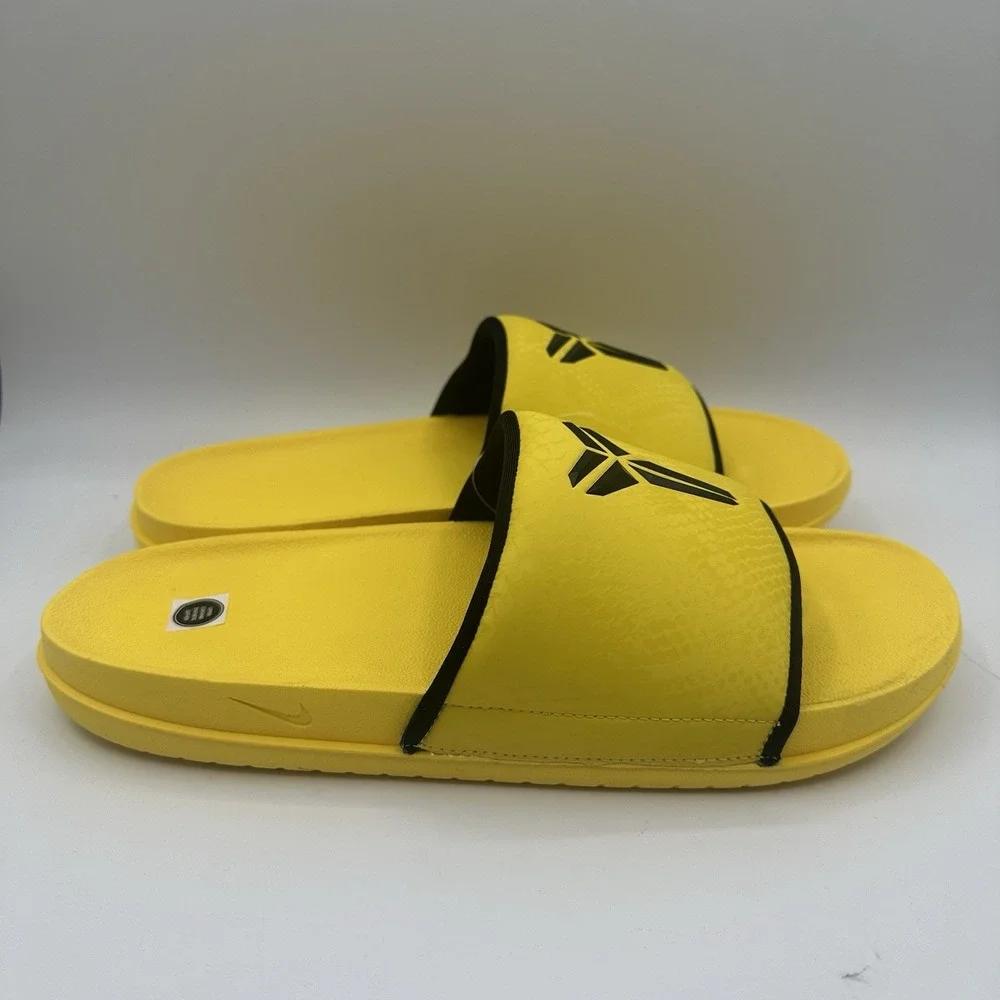 Nike Kobe Offcourt Slide Mens 12 Lightning‎ Yellow/Black Sandals IF2870-700